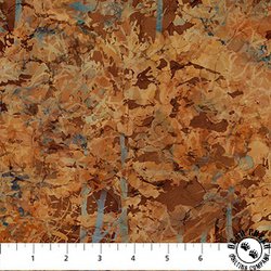 Northcott Fox Den Trees Dark Rust