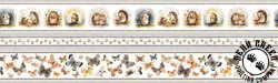 QT Fabrics HedgeHugs Hedgehog Border Stripe Multi