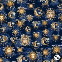 QT Fabrics Bohemian Sunrise Celestial Sky Midnight QT Fabrics Bohemian Sunrise Celestial Sky Midnight