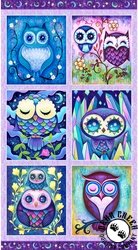 P&B Textiles Hootie Patootie Owl Patches Panel