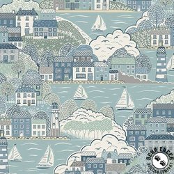 Andover Fabrics Driftwood Cove Light Blue Andover Fabrics Driftwood Cove Light Blue