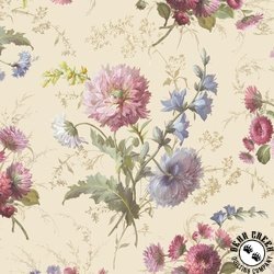 Marcus Fabrics Wild Flowers Wild Garden Cream Marcus Fabrics Wild Flowers Wild Garden Cream