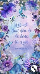 Timeless Treasures In Love Panel Multi