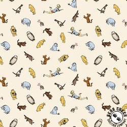 Riley Blake Designs Winnie The Pooh Characters Cream