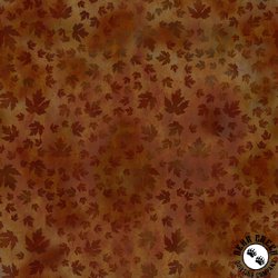 In The Beginning Fabrics  Autumn Celebration Maple Leaves Brown