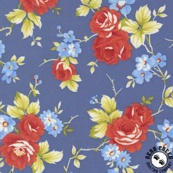 Moda Rosie 108 Inch Wide Backing Fabric Country Rose Denim Jeans Moda Rosie 108 Inch Wide Backing Fabric Country Rose Denim Jeans