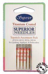Superior Titanium-Coated Topstitch Needles Assortment Pack Superior Titanium-Coated Topstitch Needles Assortment Pack