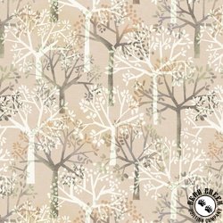 P&B Textiles Golden Hour Allover Trees Beige P&B Textiles Golden Hour Allover Trees Beige