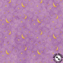 Riley Blake Designs Ghoul Friends Stars and Moons Purple