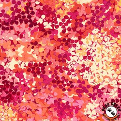 Blank Quilting Flora 118 Inch Wide Backing Fabric Petals Orange Blank Quilting Flora 118 Inch Wide Backing Fabric Petals Orange