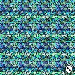 QT Fabrics Solstice Kaleidoscope Teal QT Fabrics Solstice Kaleidoscope Teal