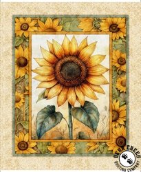 QT Fabrics Sunflower Serenade Sunflower Panel Multi QT Fabrics Sunflower Serenade Sunflower Panel Multi