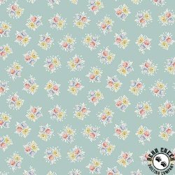 Andover Fabrics Petite Fleur Posy Teal Andover Fabrics Petite Fleur Posy Teal