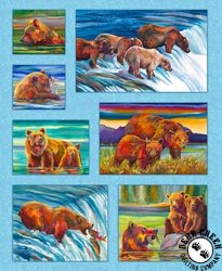 P&B Textiles Bear in Mind Blocks Panel