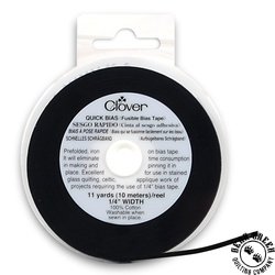Clover Quick Fusible Bias Tape Black