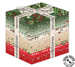 Winter Wreaths Fat Quarter Bundle by Maywood Studio