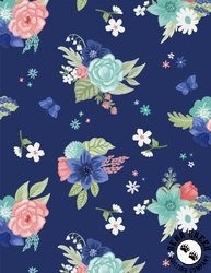 Wilmington Prints Darlin' Garden Large Floral Blue