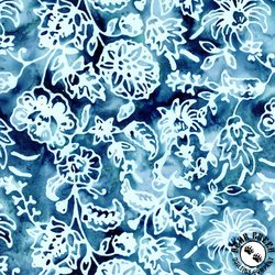 Riley Blake Designs Expressions Batiks Victorian Garden Blue Calm