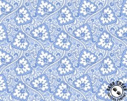 Maywood Studio Blue Belle Paisley White Maywood Studio Blue Belle Paisley White