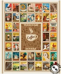 Riley Blake Designs Coffee Time Welcome Coffee Lovers Panel