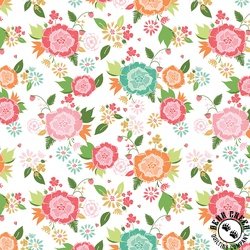 Riley Blake Designs Summer Skies and Fireflies Main White Riley Blake Designs Summer Skies and Fireflies Main White