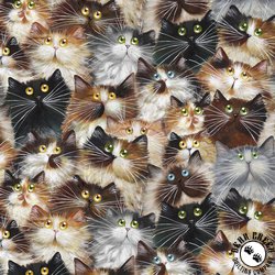 Windham Fabrics Cat Pack 108 Inch Wide Backing Fabric Fur