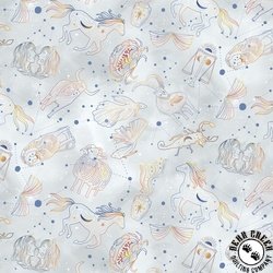 P&B Textiles Celestial Seasons Astrology Symbols Light Blue P&B Textiles Celestial Seasons Astrology Symbols Light Blue