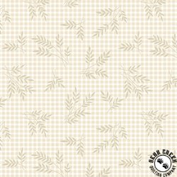 Andover Fabrics Plain and Simple Wheat Gingham Ivory