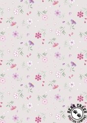 Lewis and Irene Fabrics Pressed Flowers Floral Affections Mink Lewis and Irene Fabrics Pressed Flowers Floral Affections Mink