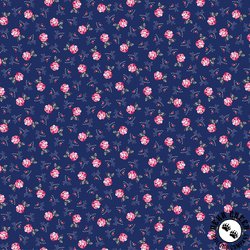 Benartex Promise Me Teacups Blue Benartex Promise Me Teacups Blue