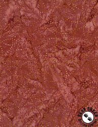 Wilmington Prints Copper Mountain Batiks Circle Dots Dusty Red