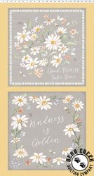 Clothworks Daisy Field Panel Block Panel