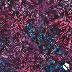 Riley Blake Designs Expressions Batiks A Nod to Mod Grass Garden Plum Dressing