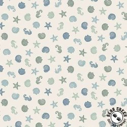 Andover Fabrics Driftwood Sealife Cream