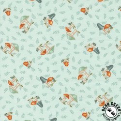 Moda I Love Fall Most of All Mushrooms All Over Aqua Moda I Love Fall Most of All Mushrooms All Over Aqua