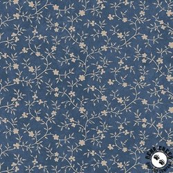 Maywood Studio Patchwork Blue Vines Blue