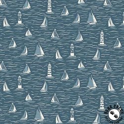 Andover Fabrics Driftwood Sailing Blue