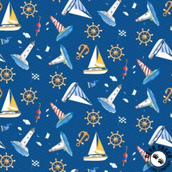 Benartex Sail Away Lighthouses and Sailboats Royal