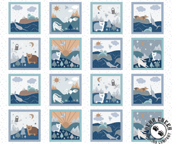 P&B Textiles Polar Pals Artic Antic Blocks Multi