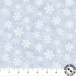 Northcott Snow Much Fun Flannel Snowflake Light Blue/Multi