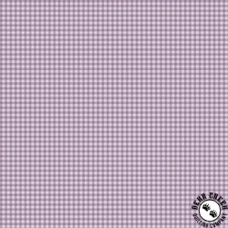 Marcus Fabrics Dandy Pansies Mini Check Lilac