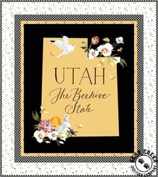 The Beehive State Utah Panel Free Quilt Pattern The Beehive State Utah Panel Free Quilt Pattern