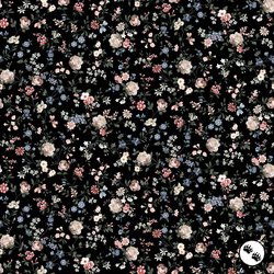 Studio E Fabrics Art of Midnight Large Leafy Vine Midnight