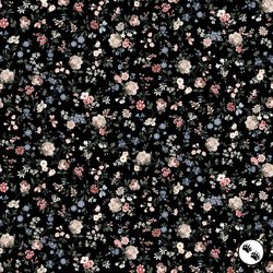 Studio E Fabrics Art of Midnight Large Leafy Vine Midnight Studio E Fabrics Art of Midnight Large Leafy Vine Midnight
