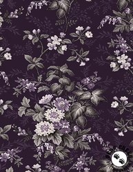 Wilmington Prints Blackberry Bramble Large Floral Purple Wilmington Prints Blackberry Bramble Large Floral Purple
