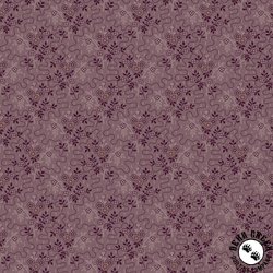 Marcus Fabrics Plumberry III Three Blooms Plum