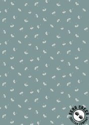 Lewis and Irene Fabrics The Water Gardens Ginko Cascade Dusky Teal Lewis and Irene Fabrics The Water Gardens Ginko Cascade Dusky Teal