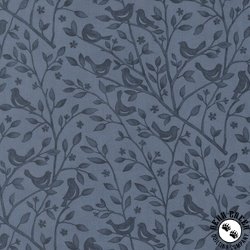 Moda Family Tree Birds and Branches Monotone Dusk Moda Family Tree Birds and Branches Monotone Dusk