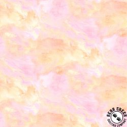 P&B Textiles Sky 108 Inch Wide Backing Fabric Cloudy Sky Pink/Peach