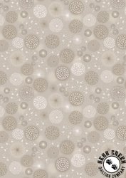 Lewis and Irene Fabrics 108 Inch Wide Backing Fabric Cream Linen Dandelions